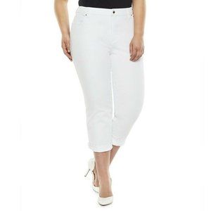 Jennifer Lopez Womens Capri Cuffed Slim s 24W NEW